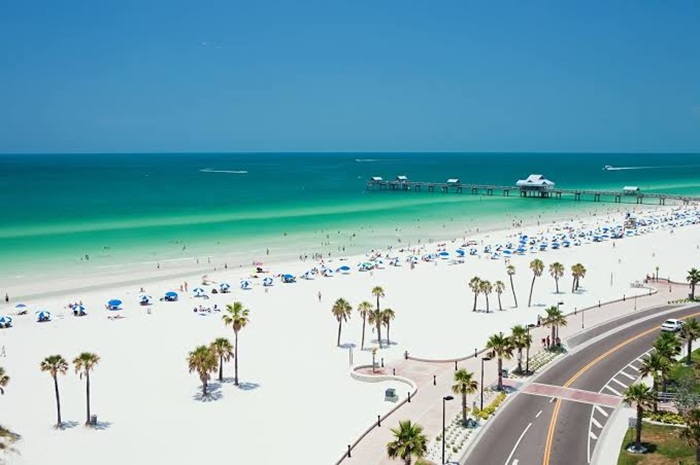 Clearwater là bãi biển đẹp ở Mỹ sở hữu khung cảnh tuyệt đẹp - Ảnh: Internet
