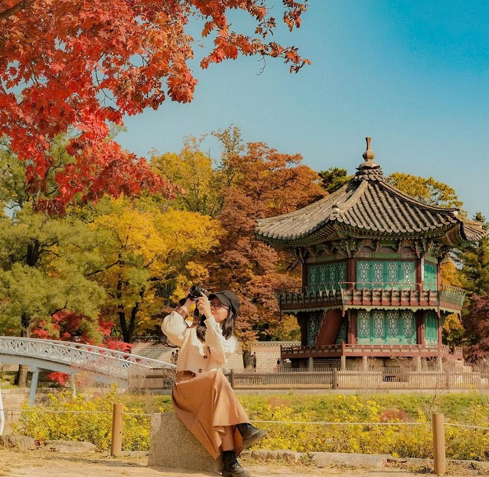 du lịch Hàn Quốc mùa thu Cung Gyeongbokgung là điểm đến du lịch Hàn Quốc mùa thu