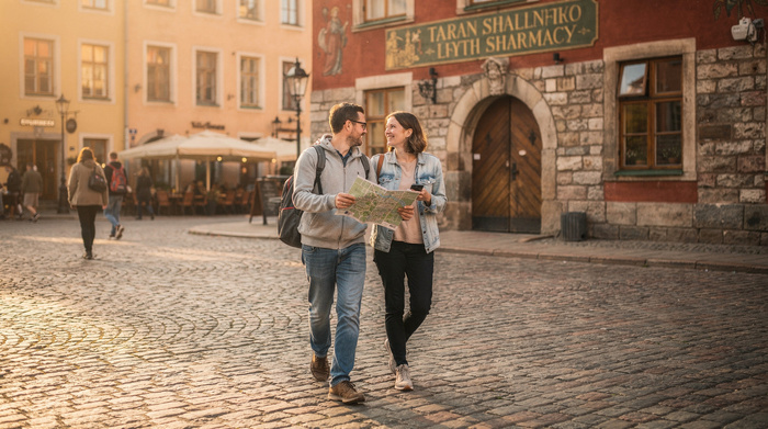 Phương tiện di chuyển đến lâu đài Toompea Estonia là xe điện