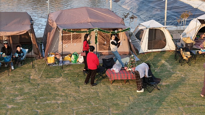 SOL Camping Hải Phòng gồm hệ thống lều trại chuyên nghiệp