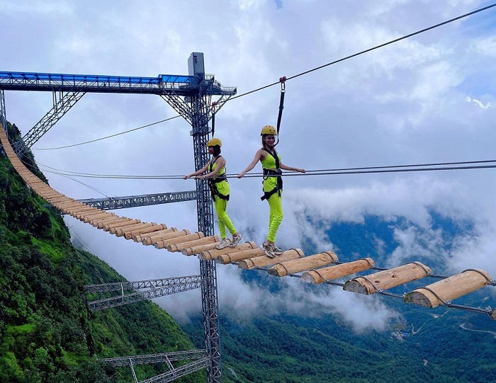 cầu treo ở Sapa