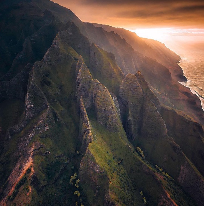 hẻm núi trên đảo Kauai Hawaii nước Mỹ