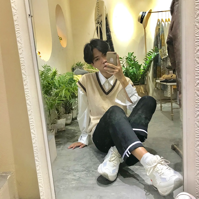Mix đồ chụp ảnh với áo gile