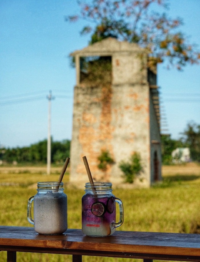 Quán cà phê ruộng lúa ở Hội An