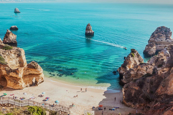 du lịch Algarve Bồ Đào Nha khám phá bãi biển