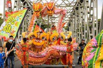 Lễ hội Quảng diễn Lân Sư Rồng Huế điểm nhấn rực rỡ mùa trung thu cố đô 