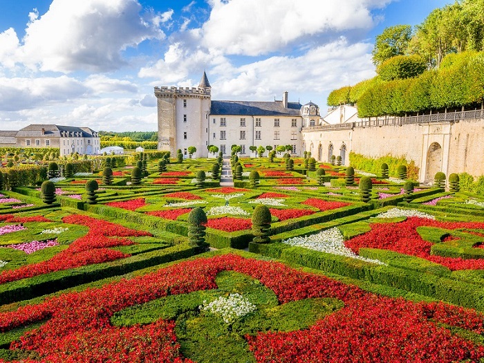 lâu đài Château de Villandry Thung lũng sông Loire