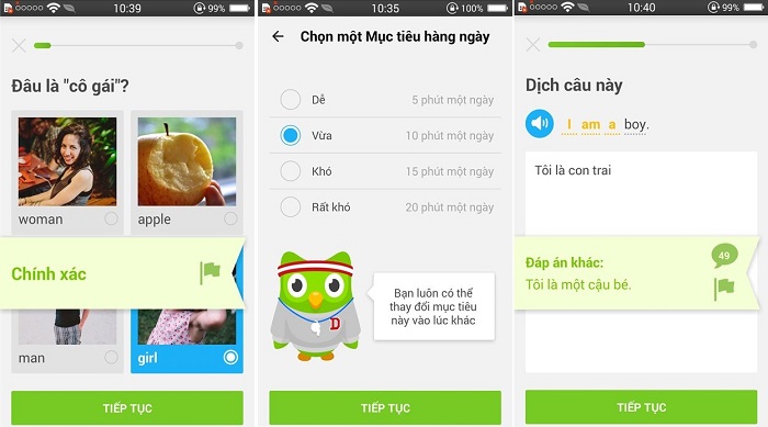 Duolingo - ứng dụng phiên dịch phổ biến
