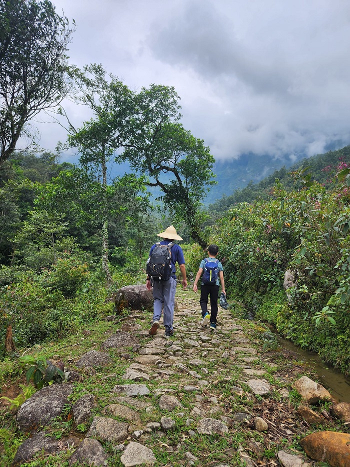 Đường cổ Pavi Lai Châu từng là con đường trọng yếu để vận chuyển lương thực, vũ khí... 