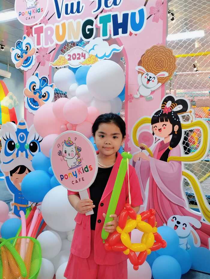 khu vui chơi trẻ em ở An Giang Pony Kids Cafe tổ chức hoạt động trung thu hấp dẫn