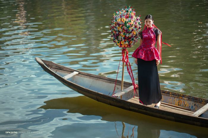 làng hoa giấy Thanh Tiên Huế 