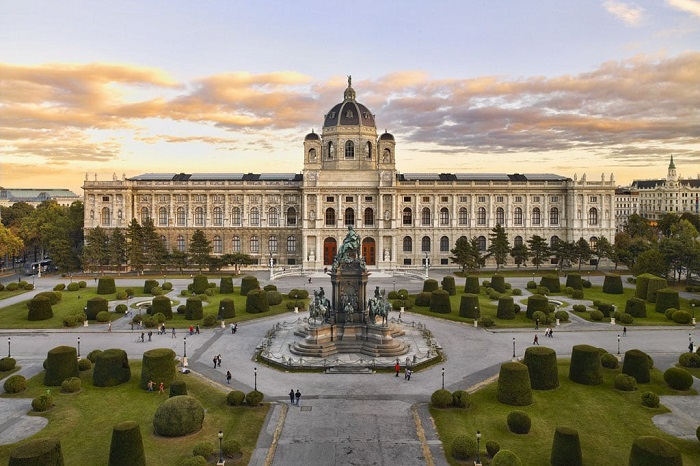 Bảo tàng lịch sử và nghệ thuật là điểm du lịch ở Vienna hấp dẫn