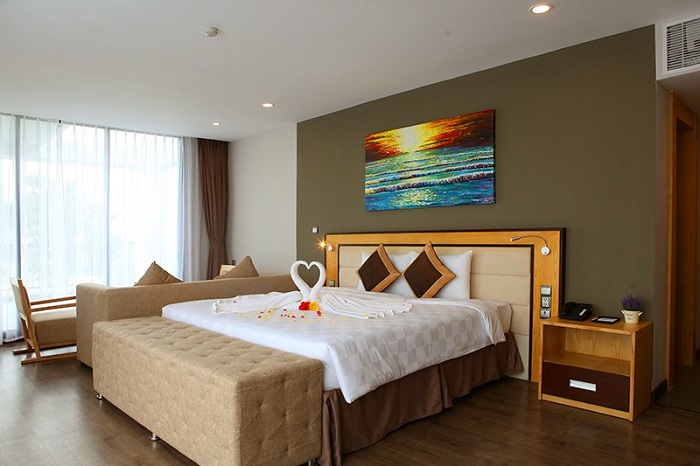 không gian phòng nghỉ khách sạn Dragon Sea Sầm Sơn