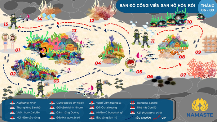 Bản đồ công viên san hô phú quốc Hòn Rỏi