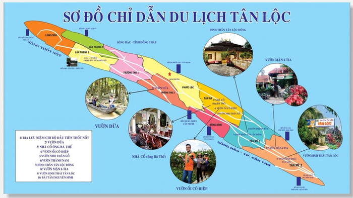 Du lịch Cần Thơ mùa nước nổi tham quan cù lao Tân Lộc