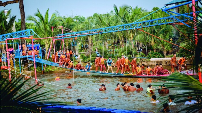 Tham gia các trò chơi dân gian tại khu du lịch sinh thái ở An Giang 