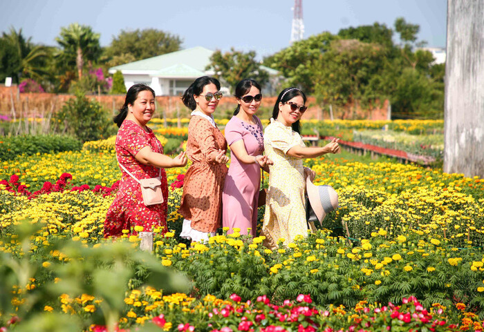 Làng hoa đẹp nổi tiếng ở miền Tây - Làng hoa Phó Thọ Bà Bộ