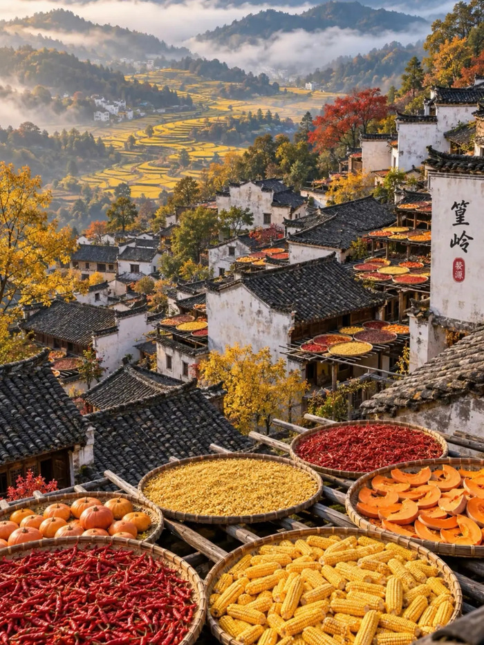 Tổng hợp địa điểm du lịch Trung Quốc mùa thu nổi tiếng - Làng Hoàng Lăng