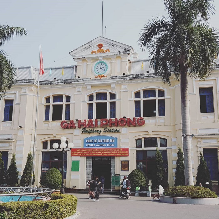 Nhà ga Hải Phòng mang kiến trúc Pháp
