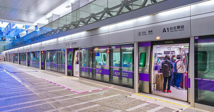 Hệ thống tàu MRT hiện đại.