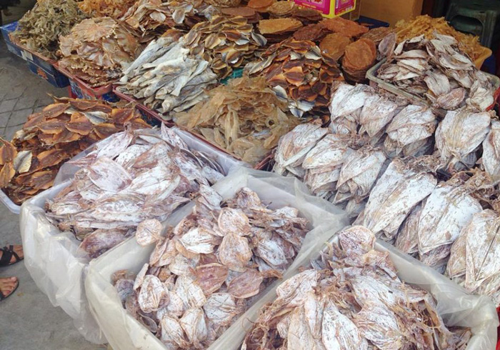 khu chợ ở Phan Thiết