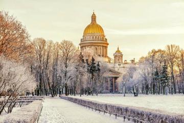 Mùa đông ở thành phố Saint Petersburg, Nga