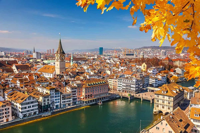 Zurich thành phố đẹp nhất Thụy Sĩ