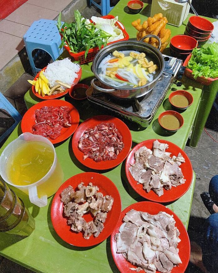 Quán bò nhúng dấm Thái Phiên  quán lẩu bò nhúng dấm ngon ở Hà Nội 