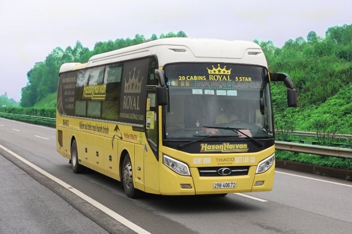 Nhà xe Hà Sơn Hải Vân - hãng e du lịch giường nằm ở Hà Nội