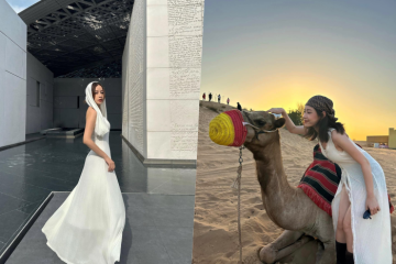 Chi Pu du lịch Dubai cưỡi lạc đà, vivu siêu xe trên sa mạc khoe sắc tựa nữ thần