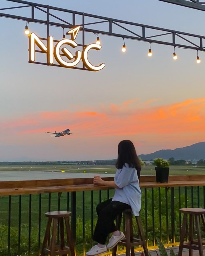 quán cafe ngắm máy bay Đà Nẵng Nóc Rooftop