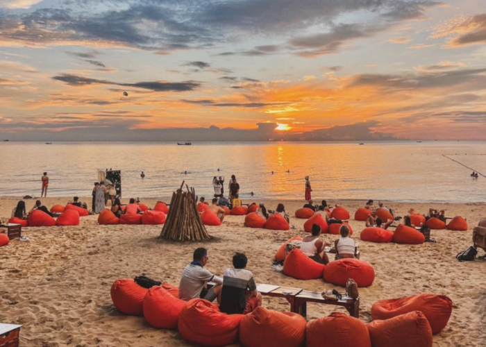 Toàn cảnh ngắm hoàng hôn tại OCSEN Beach Bar & Club