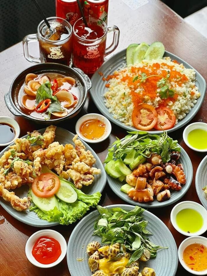 Quán hải sản ngon nổi tiếng ở Vũng Tàu - Quán nướng Cô Nên