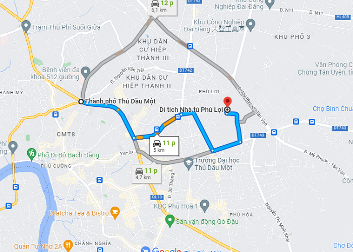 Thăm quan di tích nhà tù Phú Lợi Bình Dương - Hướng dẫn di chuyển