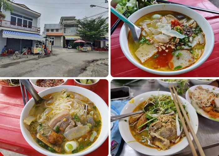 Thực đơn đa dạng của quán Yến - Quán bún sứa ngon ở Ninh Thuận