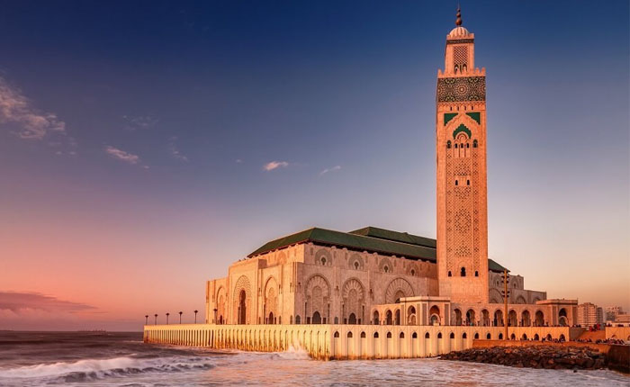 Nhà thờ Hồi giáo Hassan II. Ảnh: qiuzhi5.com