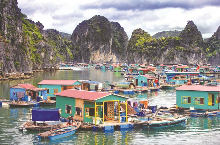 làng chài hai vịnh đẹp nhất ở Hạ Long