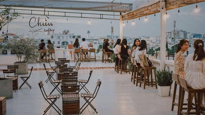 quán cafe trên cao tại Sài Gòn 