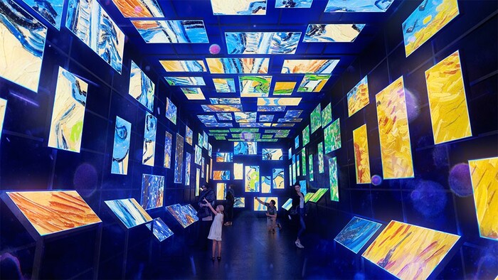triển lãm nghệ thuật tương tác đa giác quan Van Gogh giới thiệu hơn 900 tác phẩm 