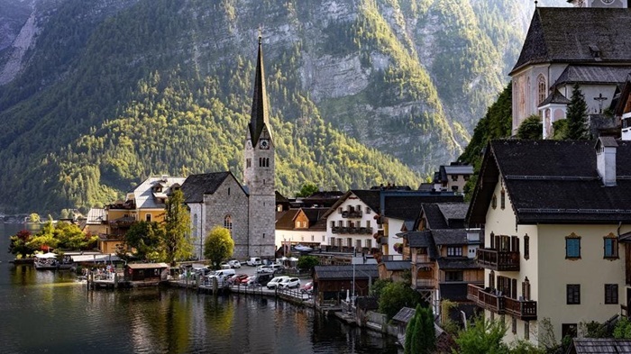 du lịch thị trấn Hallstatt Áo