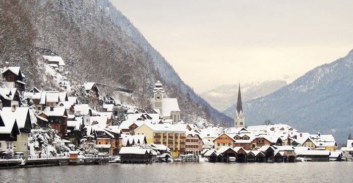 du lịch thị trấn Hallstatt Áo