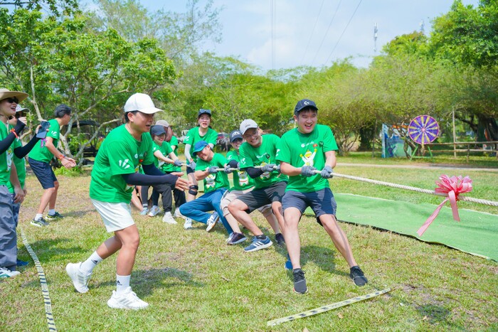 Tổ chức team building tại khu du lịch Bò Cạp Vàng 