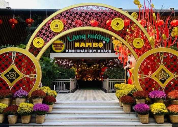 Làng nướng Nam Bộ là một trong những nhà hàng tổ chức tất niên tốt nhất tại Hồ Chí Minh được nhiều thực khách yêu thích