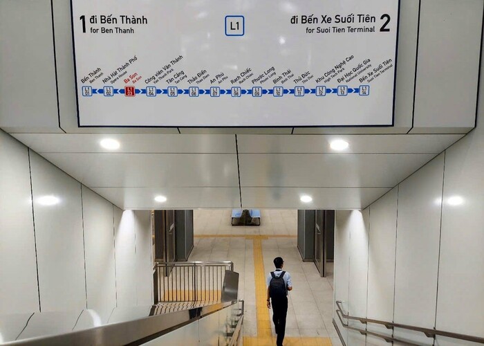 Tuyến Metro số 1 Bến Thành Suối Tiên sở hữu hệ thống cơ sở vật chất hiện đại