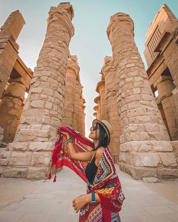  tháng 11 đến tháng 2 là thời điểm lý tưởng nhất để ghé thăm đền Karnak Ai Cập