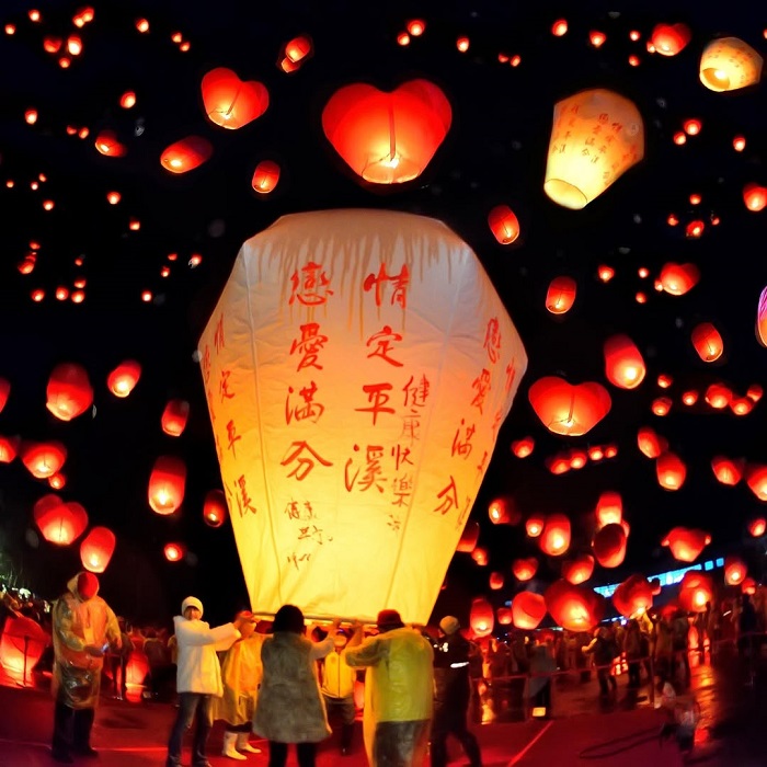 Pingxi là lễ hội lồng đèn lớn nhất châu Á tổ chức tại Đài Loan