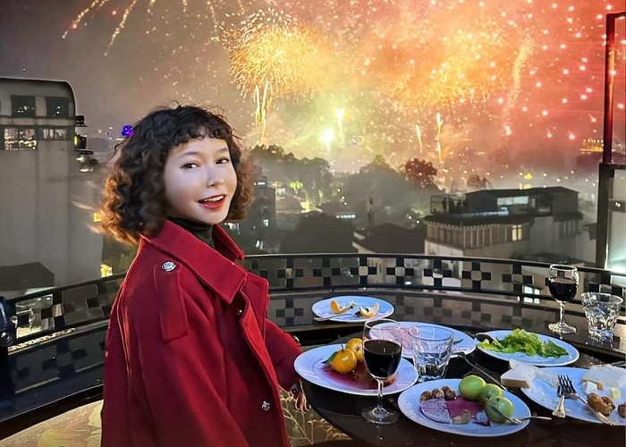 Quán cafe xem pháo hoa Countdown tại Hà Nội không lo chen lấn