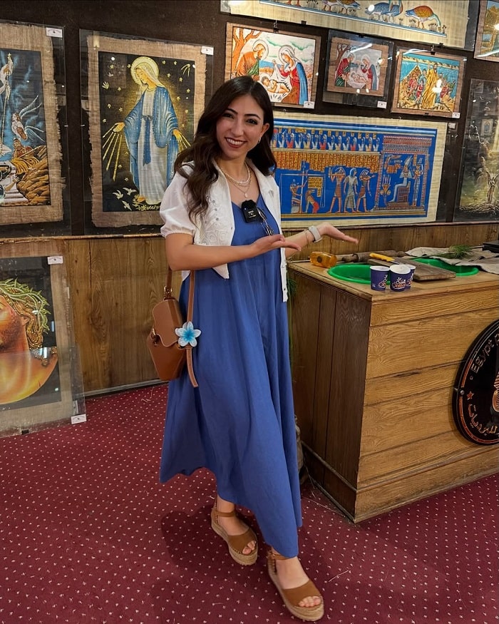 Trong lịch trình du lịch Ai Cập 8N7Đ, du khách tham quan viện Papurus - Ảnh: Lữ Hành Việt Nam