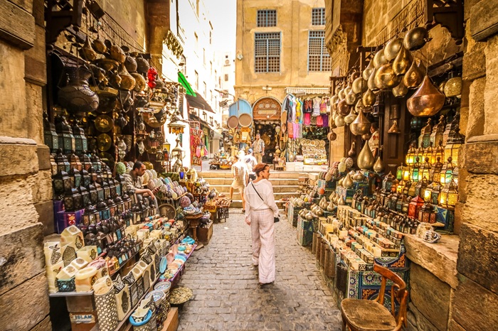 Ghé chợ Khan El-Khalili cảm nhận nhịp sống của người dân địa phương - Ảnh: Fanpage Hà Nội Tourist